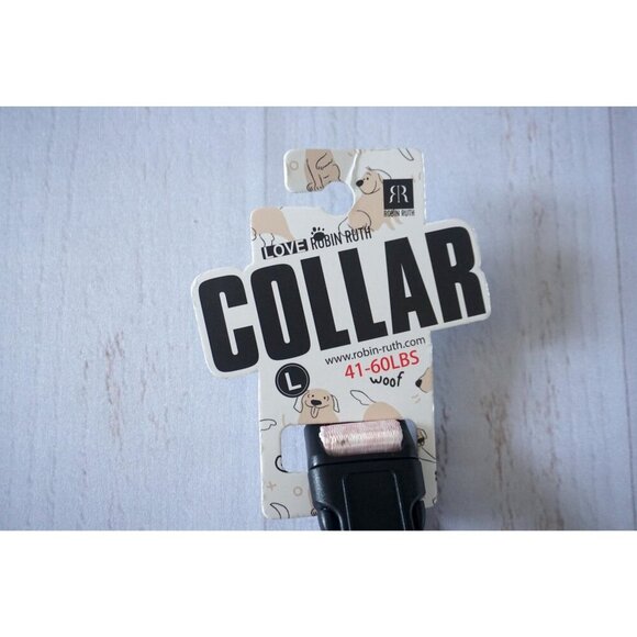 Robin Ruth NY Dog Collar Pink - Size L, NWT - Picture 3 of 6